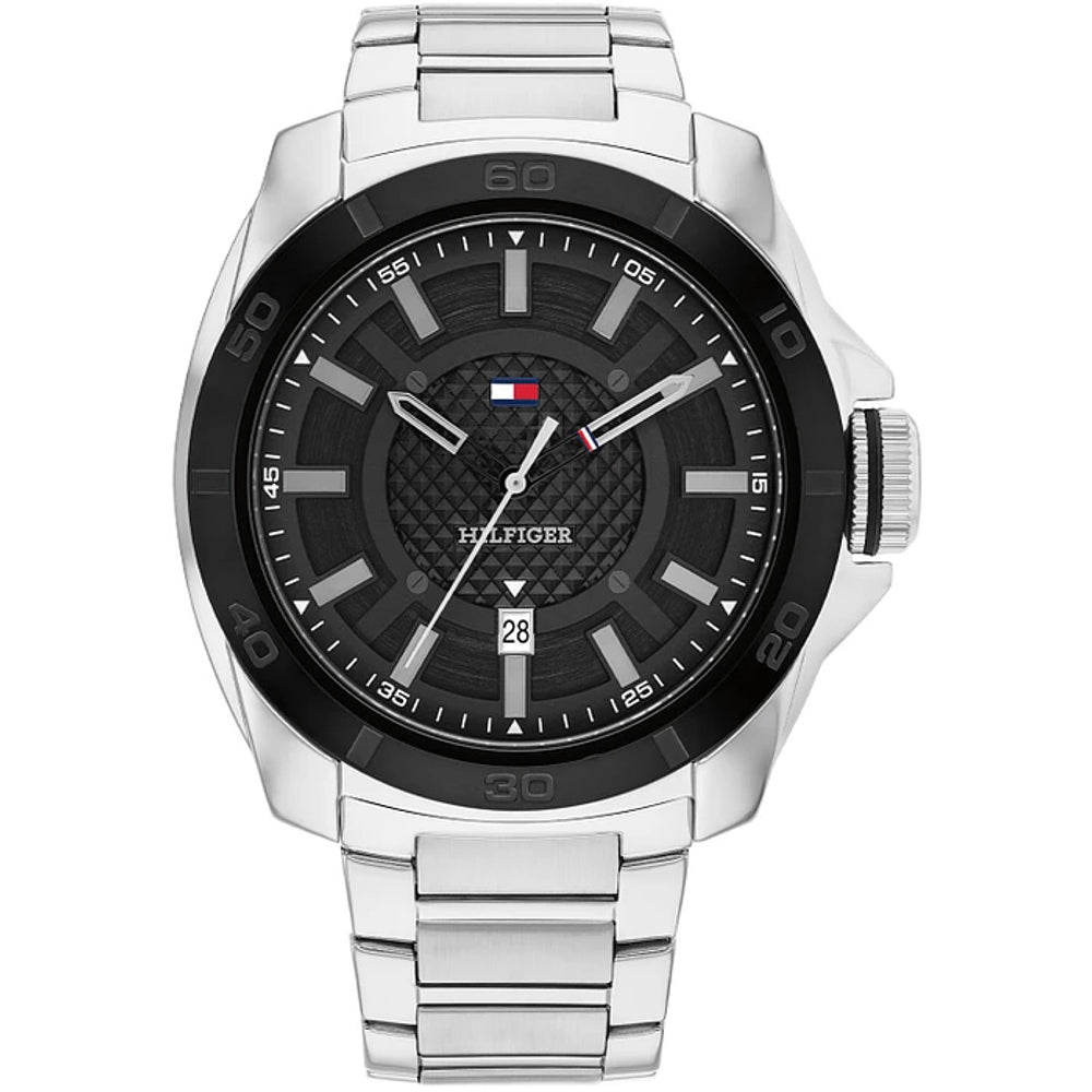 Tommy Hilfiger 1792138 Silver Black Colour Men Watch – Walter 