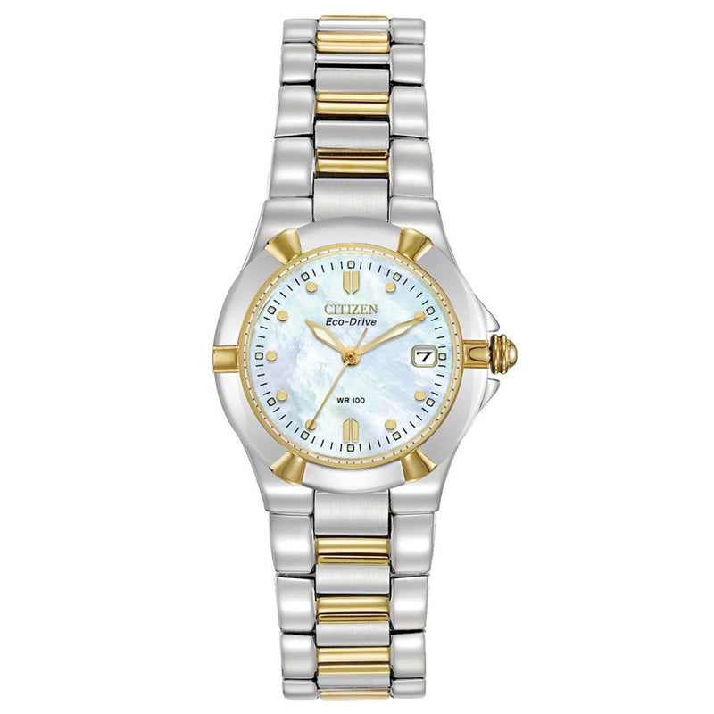 Citizen EW1534-57D Women's Two Tone Stainless Steel Bracelet Watch