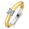 Ti Sento 12212ZY Silver Gold Ring