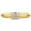 Ti Sento 12212ZY Silver Gold Ring
