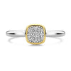 Ti Sento 12353ZY Silver Gold Ring