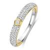 Ti Sento 12377ZY Silver Gold Ring