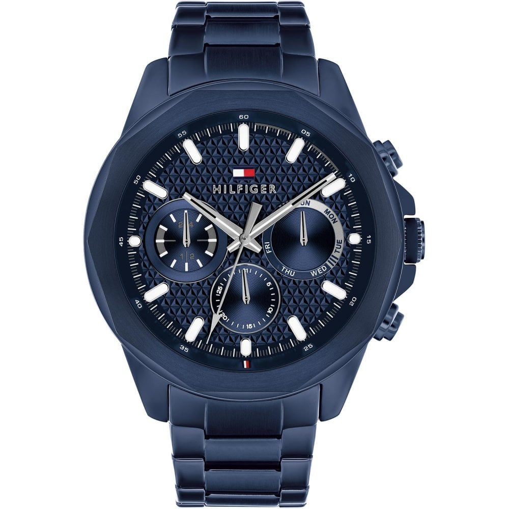 Tommy Hilfiger 1710652 Lars Blue Dial Blue PVD Stainless Steel Multi-function Men's Watch