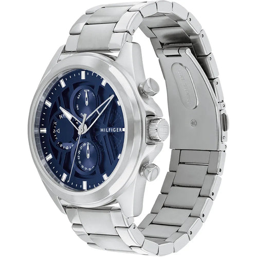 Tommy Hilfiger 1710656 Blue Dial Stainless Steel Multi-function Men's Bracelet Watch