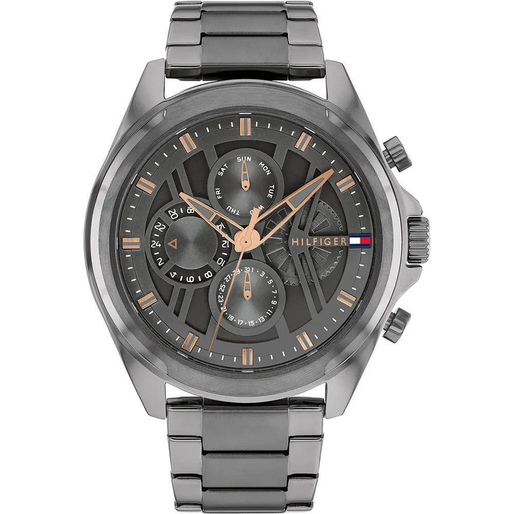 Tommy Hilfiger 1710657 Jax Grey Dial Stainless Steel Multi-function Men's Watch