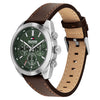 Tommy Hilfiger 1710719 Brown Leather Forest Green Dial Chronograph Men's Watch