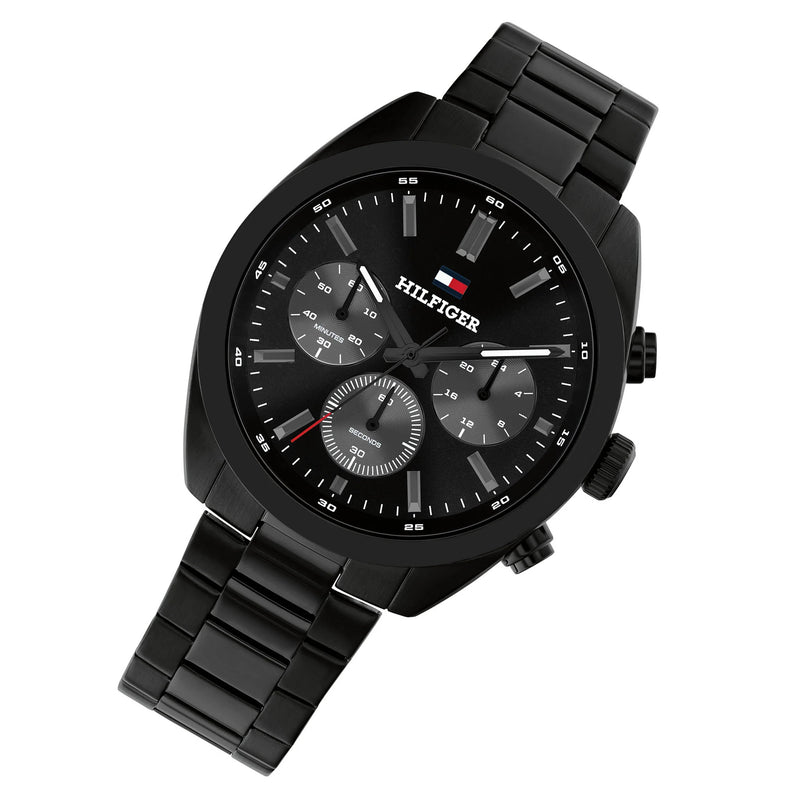 Tommy Hilfiger 1710724 Black Steel Chronograph Men's Watch