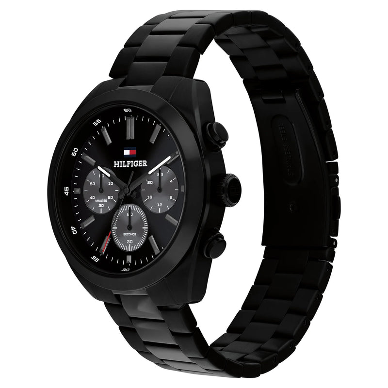 Tommy Hilfiger 1710724 Black Steel Chronograph Men's Watch