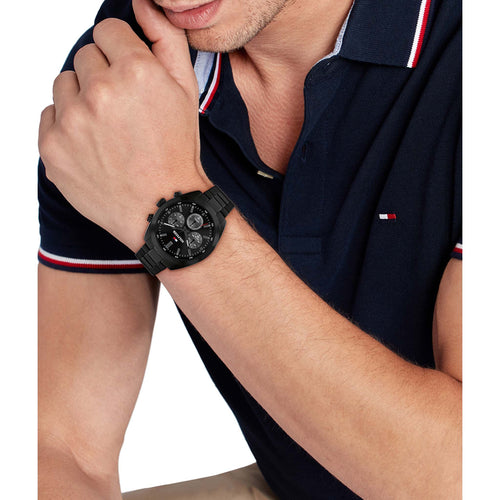 Tommy Hilfiger 1710724 Black Steel Chronograph Men's Watch