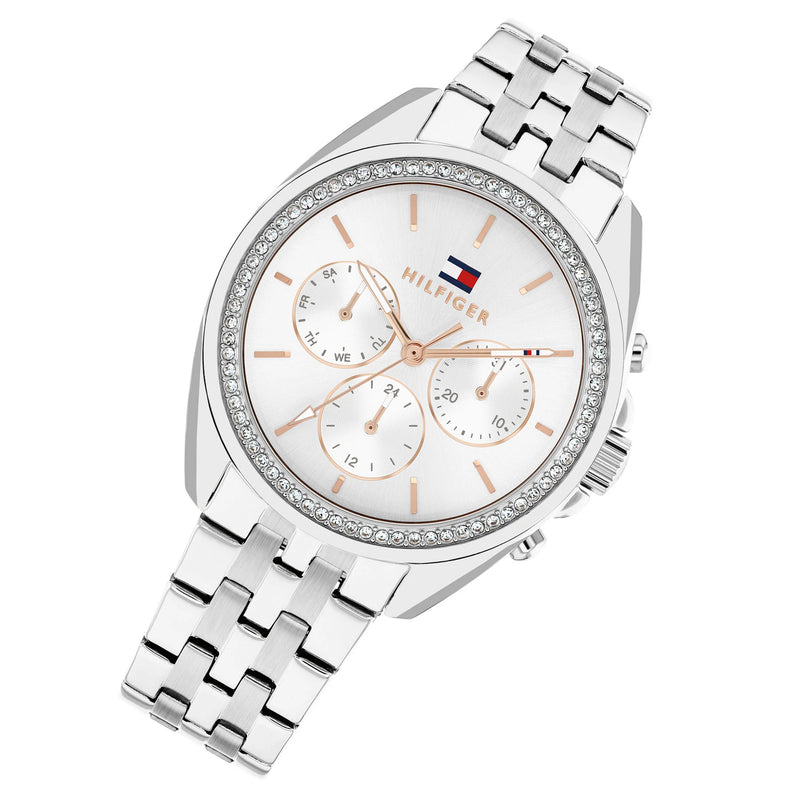 Tommy Hilfiger 1782802 Stainless Steel Silver Dial Multi-function Women's Watch