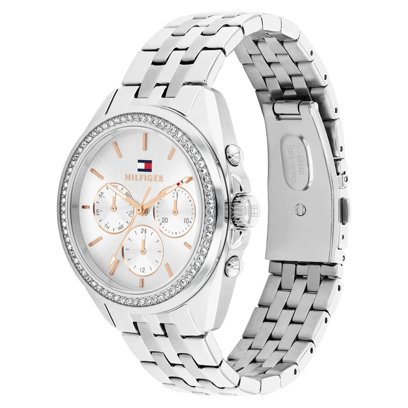 Tommy Hilfiger 1782802 Stainless Steel Silver Dial Multi-function Women's Watch