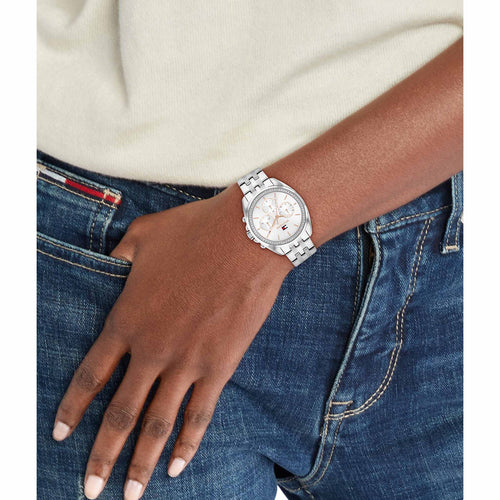 Tommy Hilfiger 1782802 Stainless Steel Silver Dial Multi-function Women's Watch