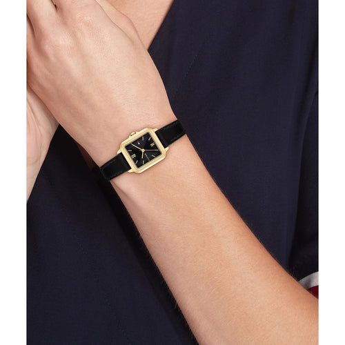 Tommy Hilfiger 1782835 Black Leather Women's Watch