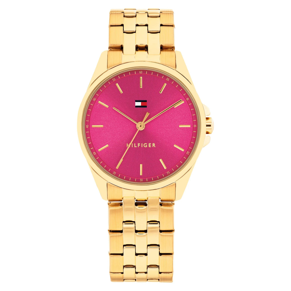 Tommy Hilfiger 1782854 Gold Steel Pink Dial Women's Watch