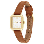 Tommy Hilfiger 1782859 Tan Leather Silver White Dial Women's Watch