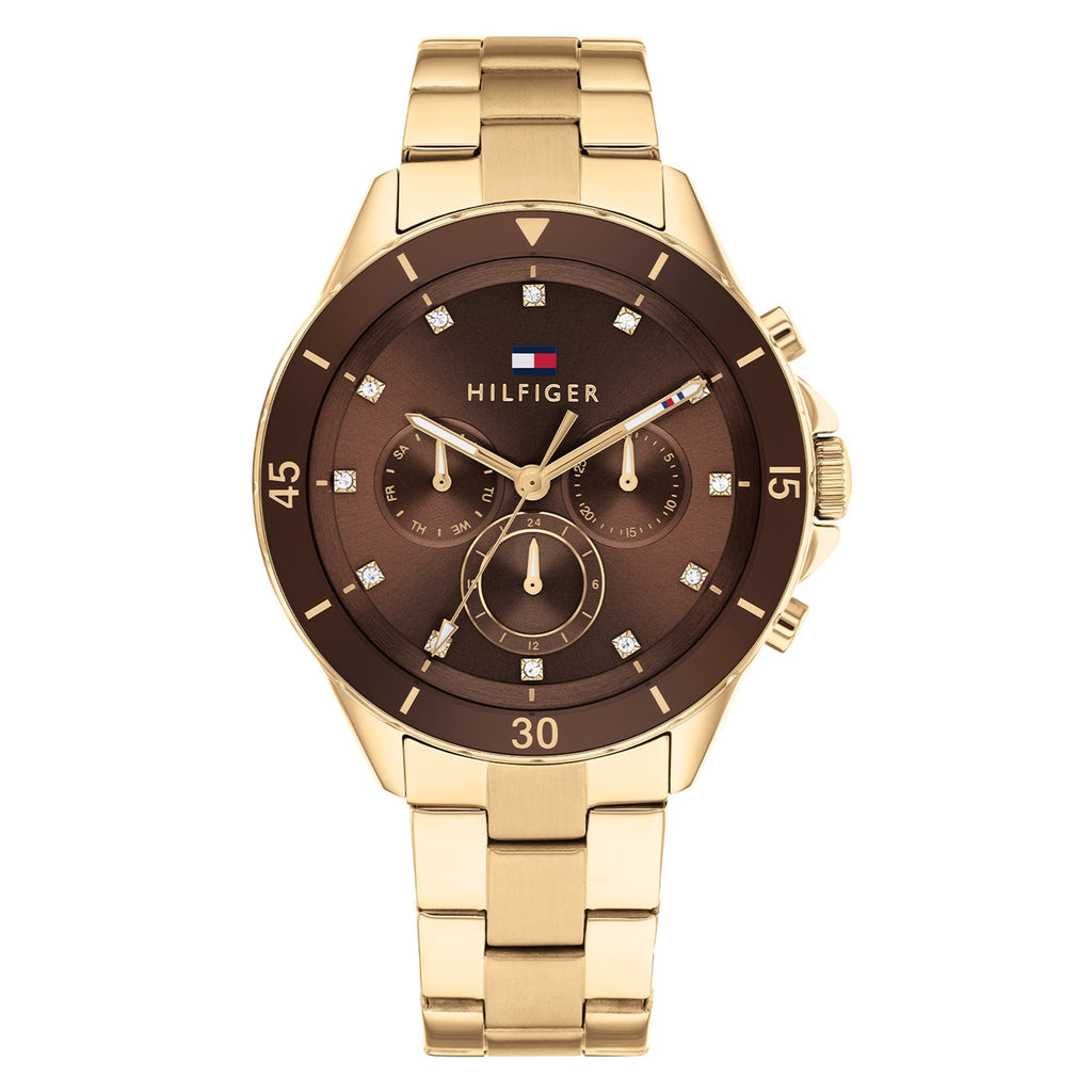 Tommy Hilfiger 1782709 Gold Brown Colour Women's Watch