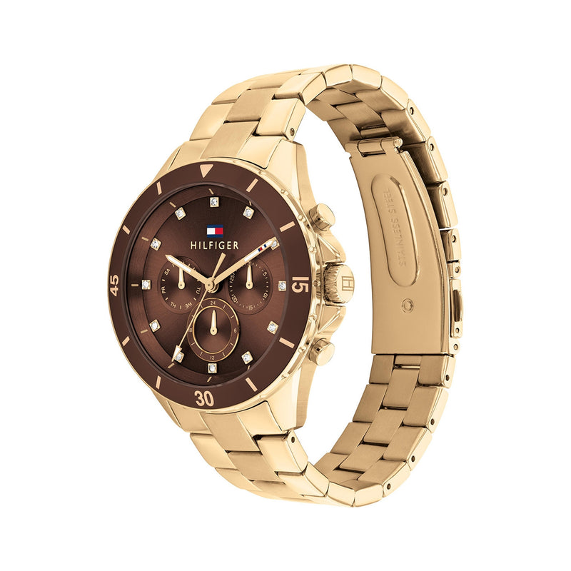 Tommy Hilfiger 1782709 Gold Brown Colour Women's Watch