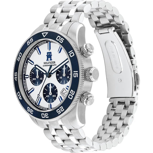 Tommy Hilfiger 1792157 Sports White Dial Stainless Steel Men's Bracelet Watch