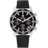 Tommy Hilfiger 1792162 Black Dial Black Leather Strap Analog Men's Watch