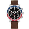 Tommy Hilfiger 1792166  Black Dial Brown Leather Strap  Analogue Men's Watch