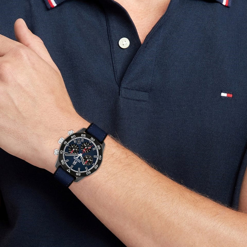 Tommy Hilfiger 1792183 Carbon Blue Dial Men's Watch