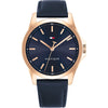 Tommy Hilfiger 1792189 Men's Blue Leather Navy Dial Watch