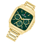 Tommy Hilfiger 1792223 Gold Steel Green Dial Multi-function Men's Watch