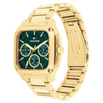 Tommy Hilfiger 1792223 Gold Steel Green Dial Multi-function Men's Watch