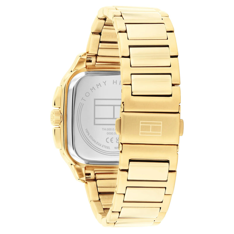 Tommy Hilfiger 1792223 Gold Steel Green Dial Multi-function Men's Watch