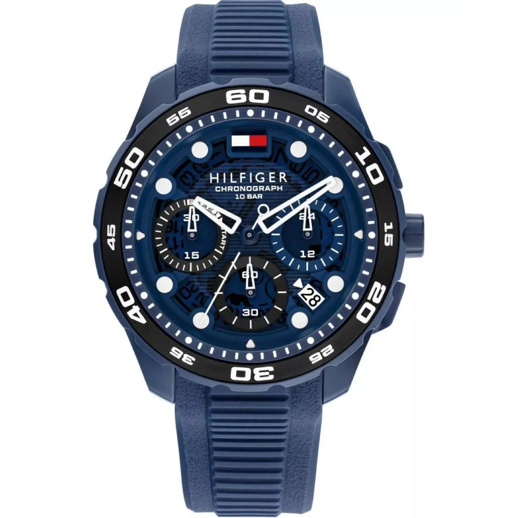 Tommy Hilfiger 1792232 Chronograph Blue Silicone Strap Men's Watch