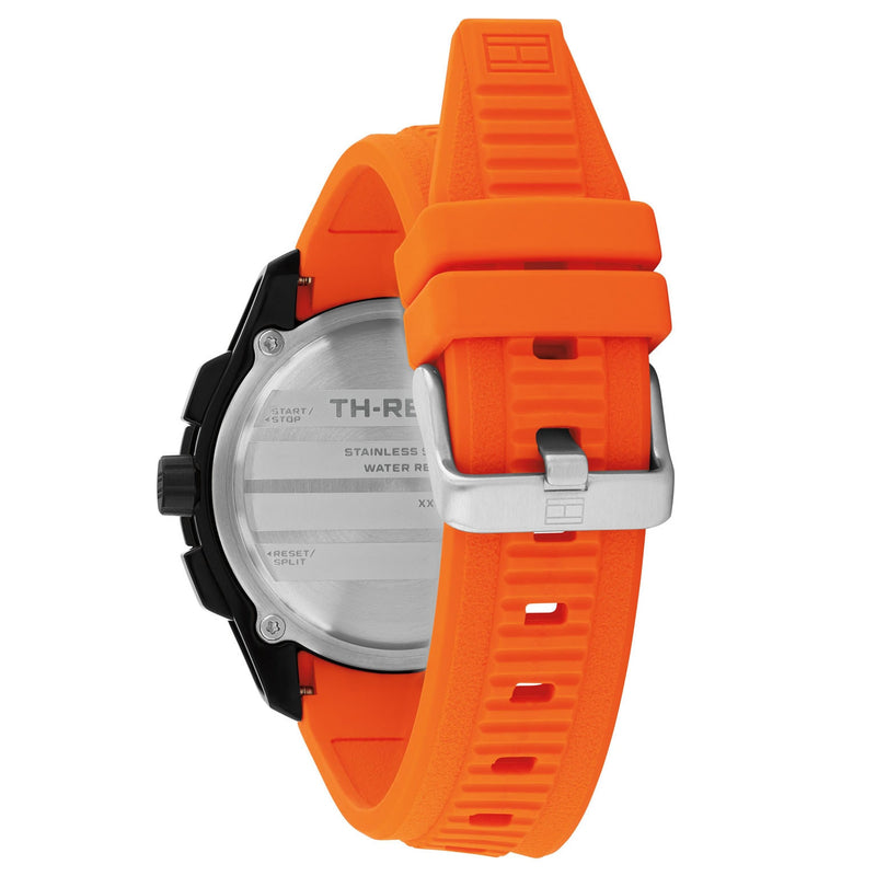 Tommy Hilfiger 1792234 Th-Regatta Orange Silicone Bracelet Men's Watch