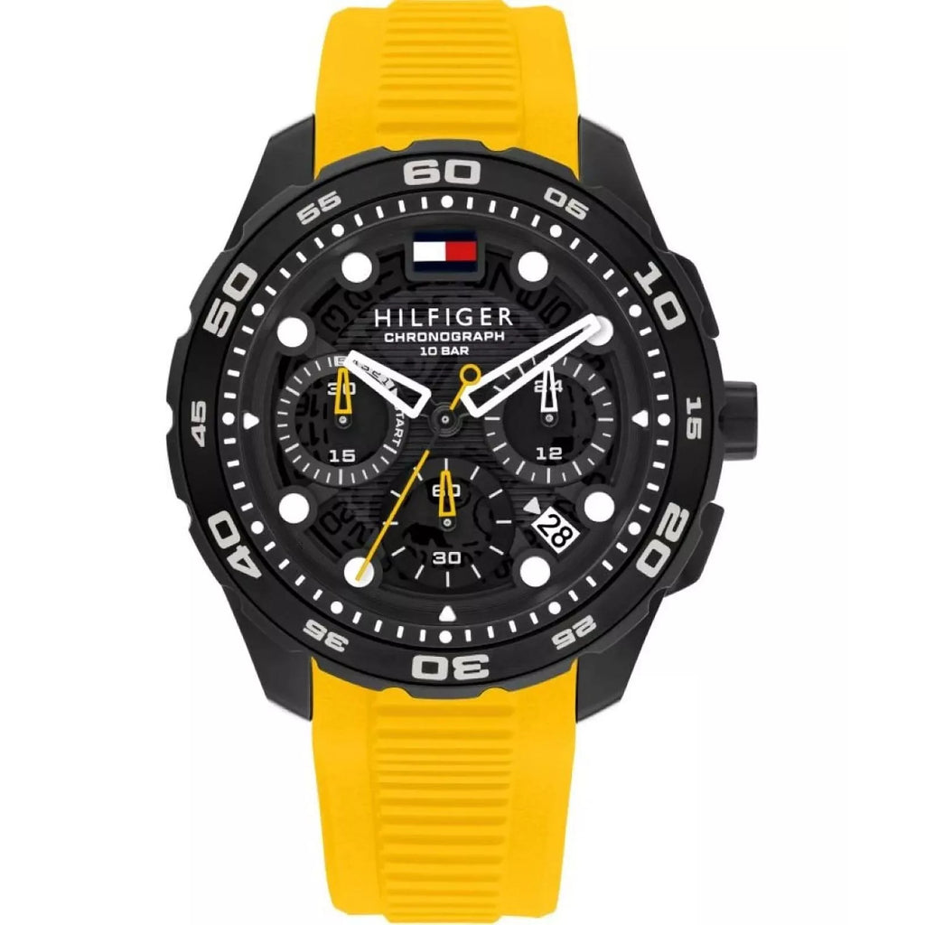 Tommy Hilfiger 1792235 Th-Regatta Yellow Silicone Bracelet Men's Watch