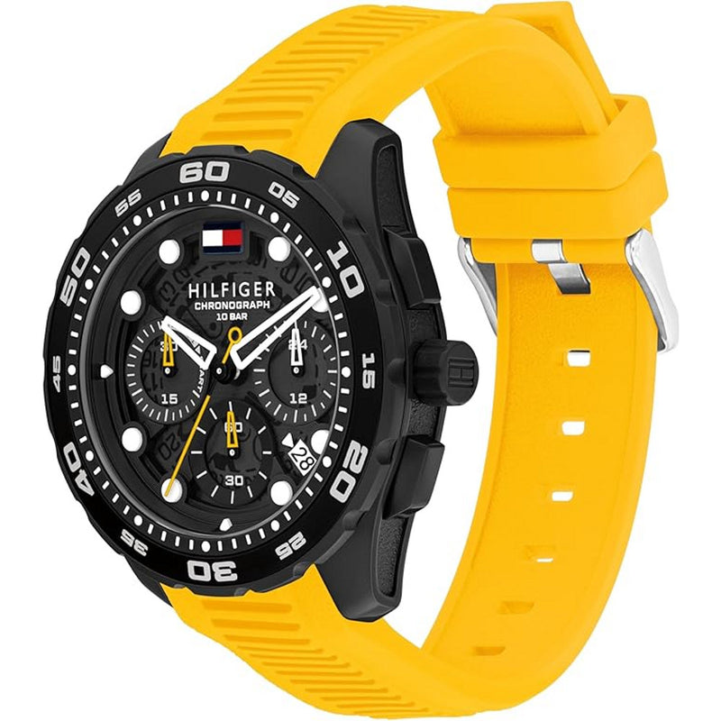 Tommy Hilfiger 1792235 Th-Regatta Yellow Silicone Bracelet Men's Watch