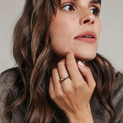 Ti Sento 1953BY Gold-Plated Silver Ring