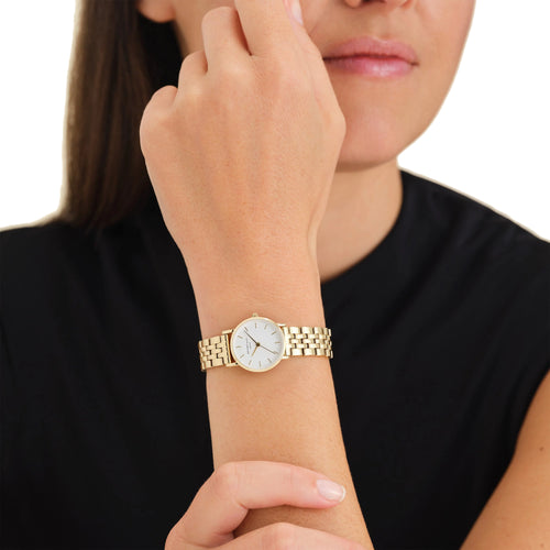 Rosefield 26WSG 267 The Small Edit White Gold Women's Bracelet Watch