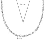 Ti Sento 34090ZI Silver Statement Necklace
