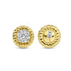 Ti Sento 7934ZY Gold-Plated Silver Stud Earrings