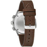 Bulova 96A245 A-15 Pilot Military Black Dial Leather Strap Men's Watch
