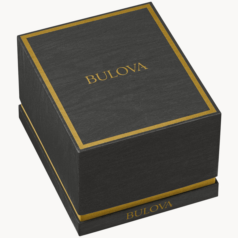 Bulova 96A245 A-15 Pilot Military Black Dial Leather Strap Men's Watch