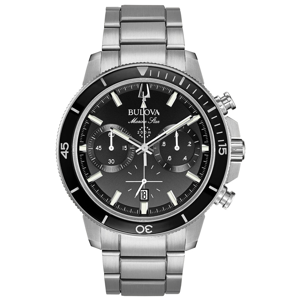 Bulova 96B272 Marine Star Silver Tone Stainless Steel Men's Watch