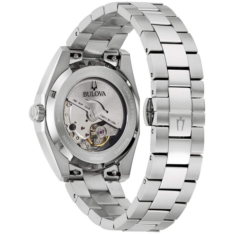 Bulova 96B429 Surveyor Automatic Silver Tone Stainless Steel Men's Watch