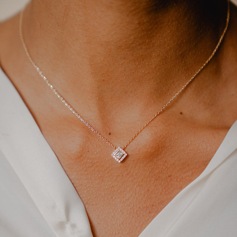 Burren Jewellery N1278 (CZ) Lucky Charm Necklace