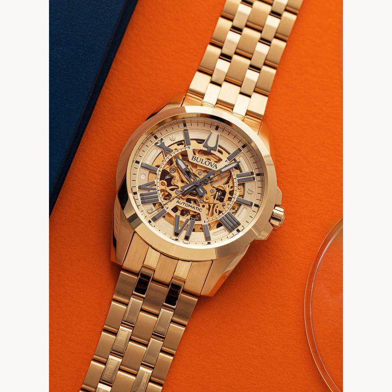 Bulova 97A162 Sutton Gold-Tone Stainless Steel Men's Classic Watch