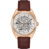 Bulova 97A175 Surveyor Rose Gold-Tone Stainless Steel Leather Strap Men's Watch