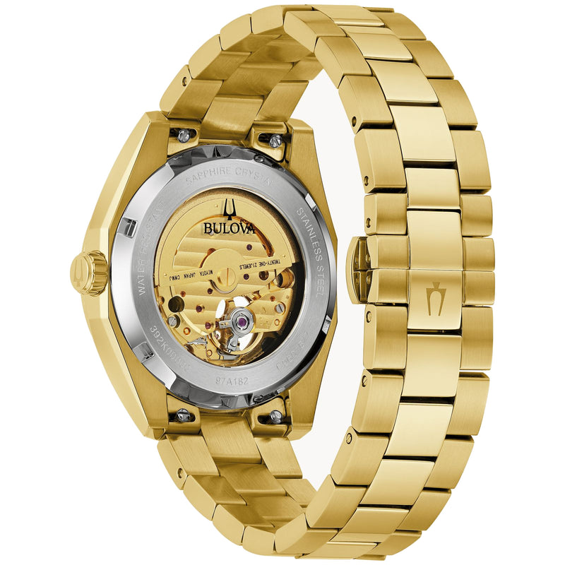 Bulova 97A182 Surveyor Automatic Gold-Tone Stainless Steel Men's Watch