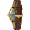 Bulova 97B214 Jet Star Gold-Tone Dial Leather Strap Men's Watch