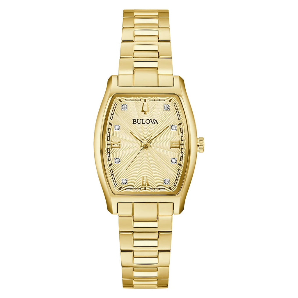 Bulova 97P160 Champagne Gold-Tone Stainless Steel Ladies Watch