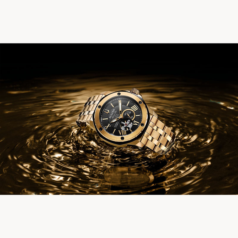 Bulova 98A273 Marine Star Gold-Tone Stainless Steel Men's Classic Watch