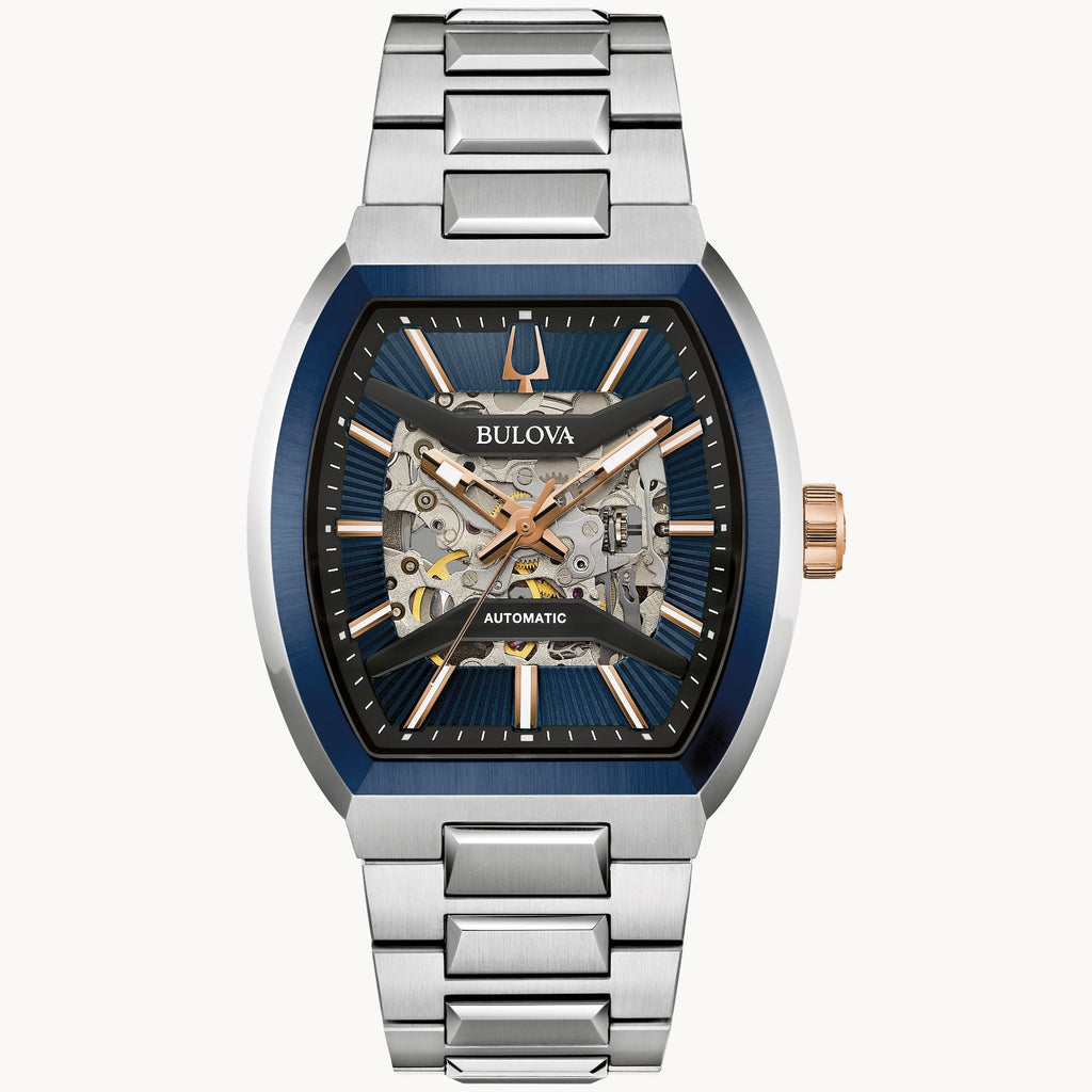 Bulova 98A319 Surveyor Automatic Silver Tone Stainless Steel Men's Watch