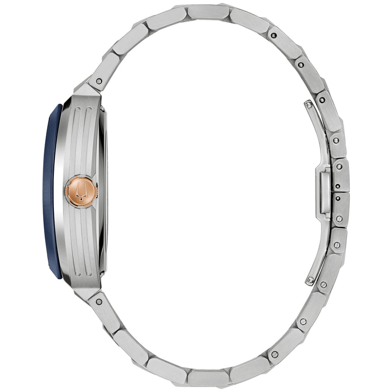 Bulova 98A319 Surveyor Automatic Silver Tone Stainless Steel Men's Watch